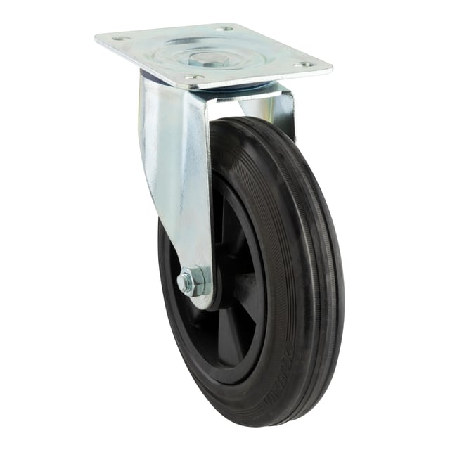 RUEDA 200MM GOMA. HASTA 200KG. LLANTA METAL
