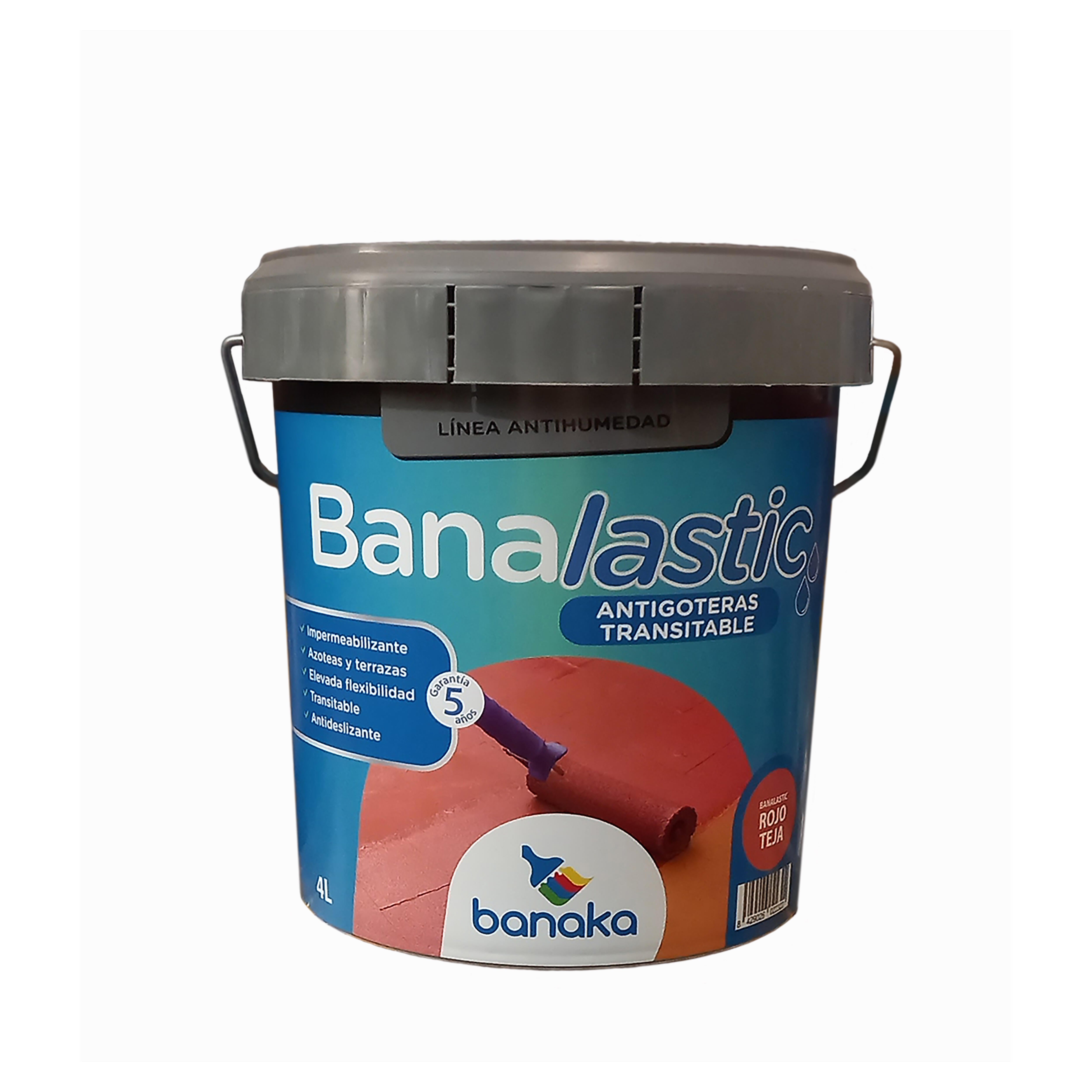 IMPERMEABILIZANTE BANALASTIC 4L ROJO TEJA - 3