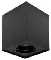 ARO DE SUPERFICIE ALTO CUADRADO BASCULANTE NEGRO GU10 - 1