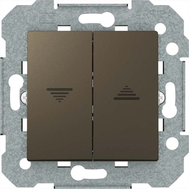 INTERRUPTOR PERSIANA SERIE VIVA NEGRO