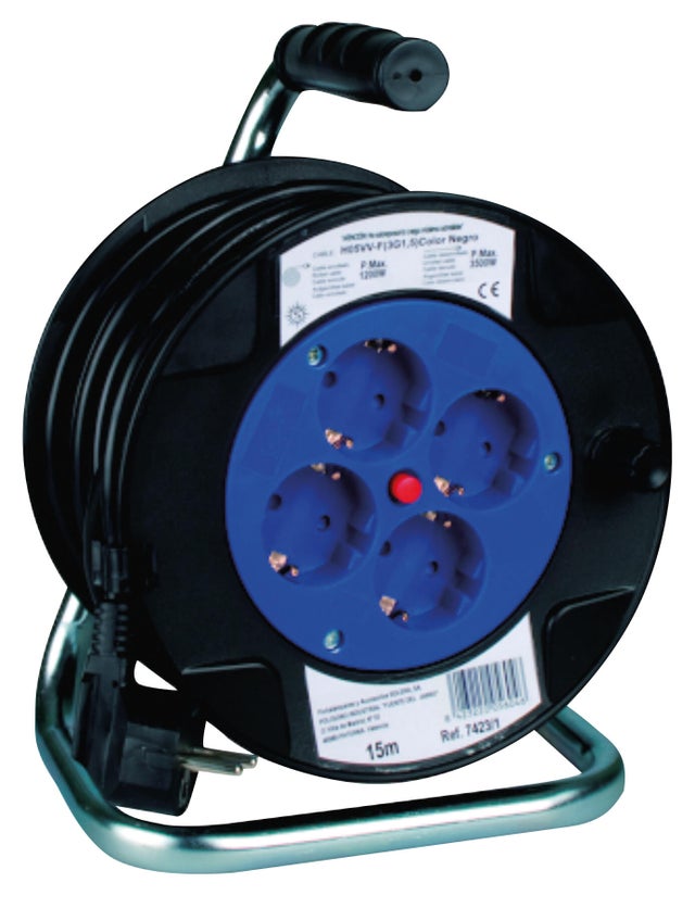 ENROLLACABLE 4 TOMAS CABLE 3X1.5MM2 15 METROS