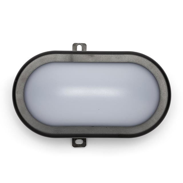 APLIQUE PARED LED OVAL 5.5W NEGRO LUZ NEUTRA