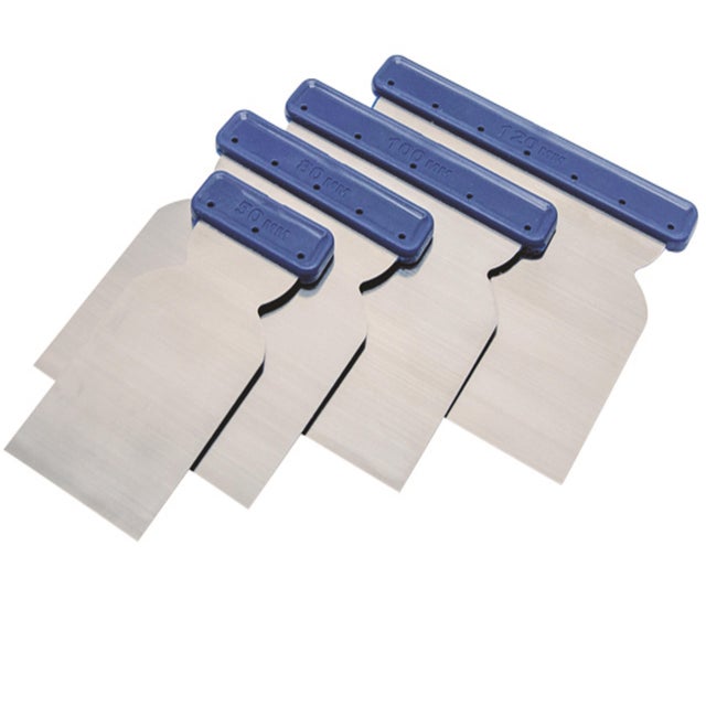 JUEGO 4 ESPATULAS CARROCERO ACERO CARBONO PENTRILO