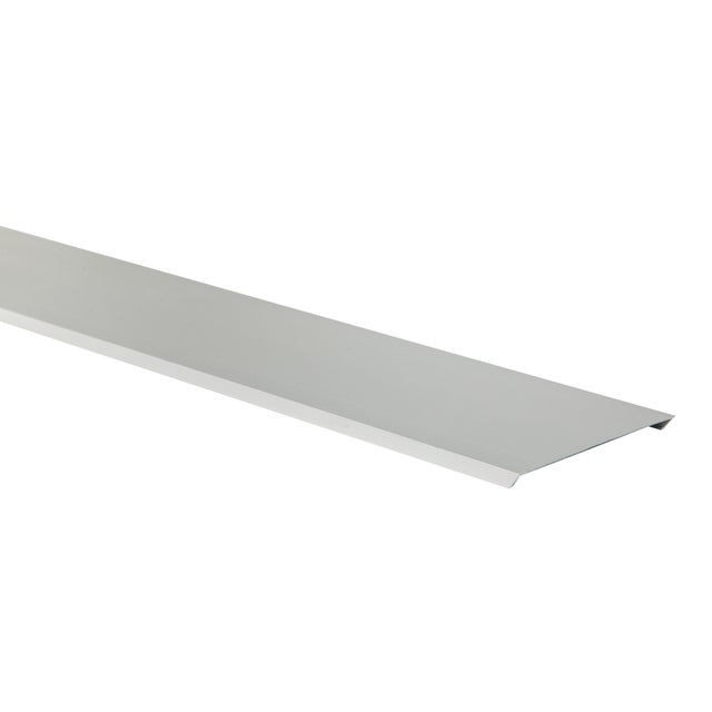 PERFIL U ALUMINIO PLATA 2M