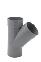 DERIVACIÓN 45º Ø90MM MACHO-HEMBRA PVC - 1