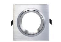 ARO DE EMPOTRAR ALUMINIO CUADRADO BASCULANTE INOXIDABLE - 1