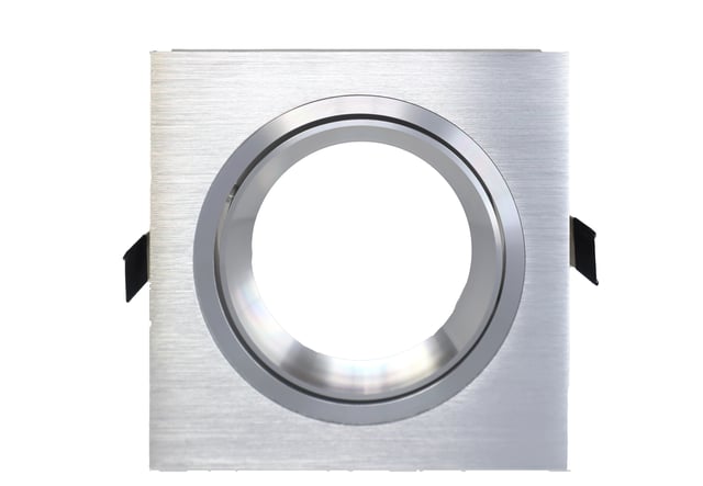 ARO DE EMPOTRAR ALUMINIO CUADRADO BASCULANTE INOXIDABLE