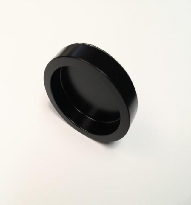 TIRADOR PARA PUERTA DE CRISTAL REDONDO ALUMINIO NEGRO 50 MM