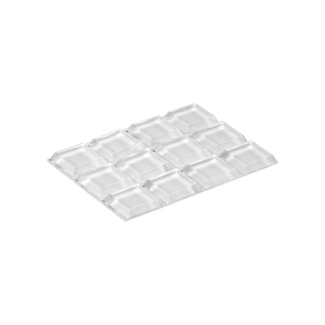 12 TOPES GOTA PLASTICO ADHESIVO TRANSPARENTE 4504 INOFIX