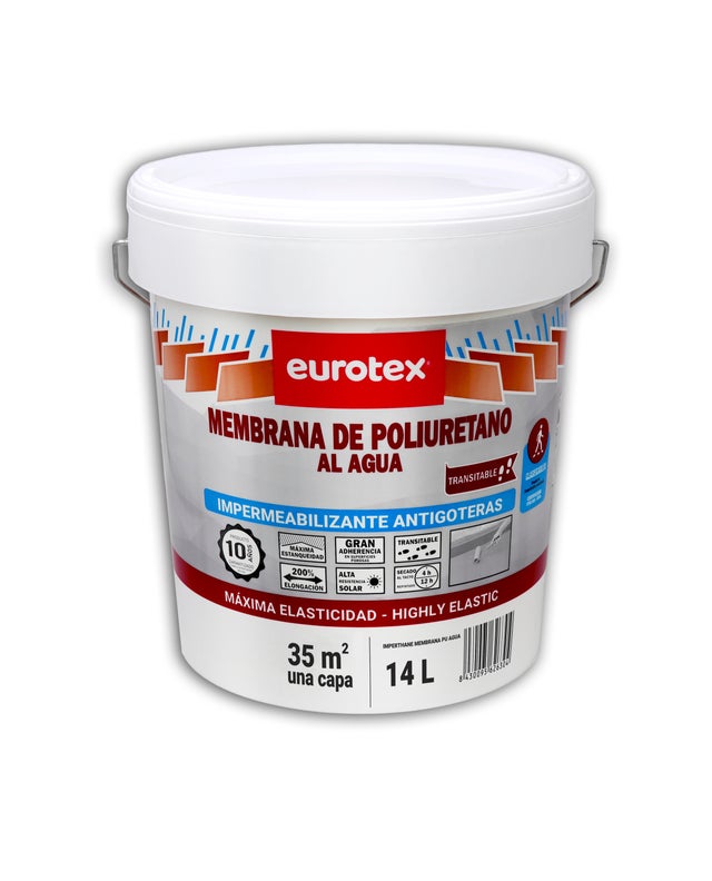 MEMBRANA DE POLIURETANO AL AGUA 14L ROJO
