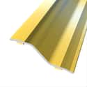 PERFIL TRANSICIÓN SUELO DESNIVEL ADHESIVO ALUMINIO ESTRIADO ORO 90CM - 1