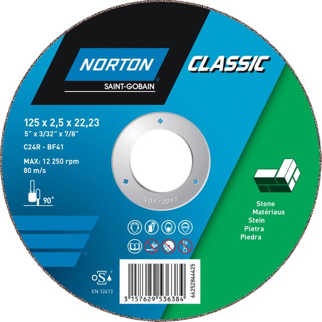 DISCO CORTE PIEDRA 115 MM NORTON