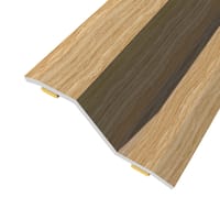 PERFIL TRANSICIÓN SUELO DESNIVEL ADHESIVO ACERO ROBLE CLASICO 83CM - 1