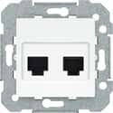 TOMA DATOS DOBLE RJ45 CAT 6 VIVA BCO - 1