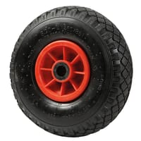 RUEDA CARRETILLA 260 MM NEUMATICA HASTA 150KG. LLANTA PLÁSTICO - 1