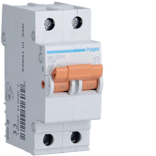 AUTOMATICO 2P 10A MANETA NARANJA HAGER - 1