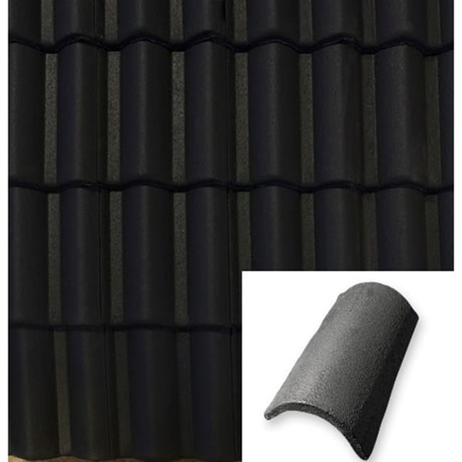 CABALLETE PARA TEJA DE HORMIGON GREDOS EVOLUTION EBANO - 1