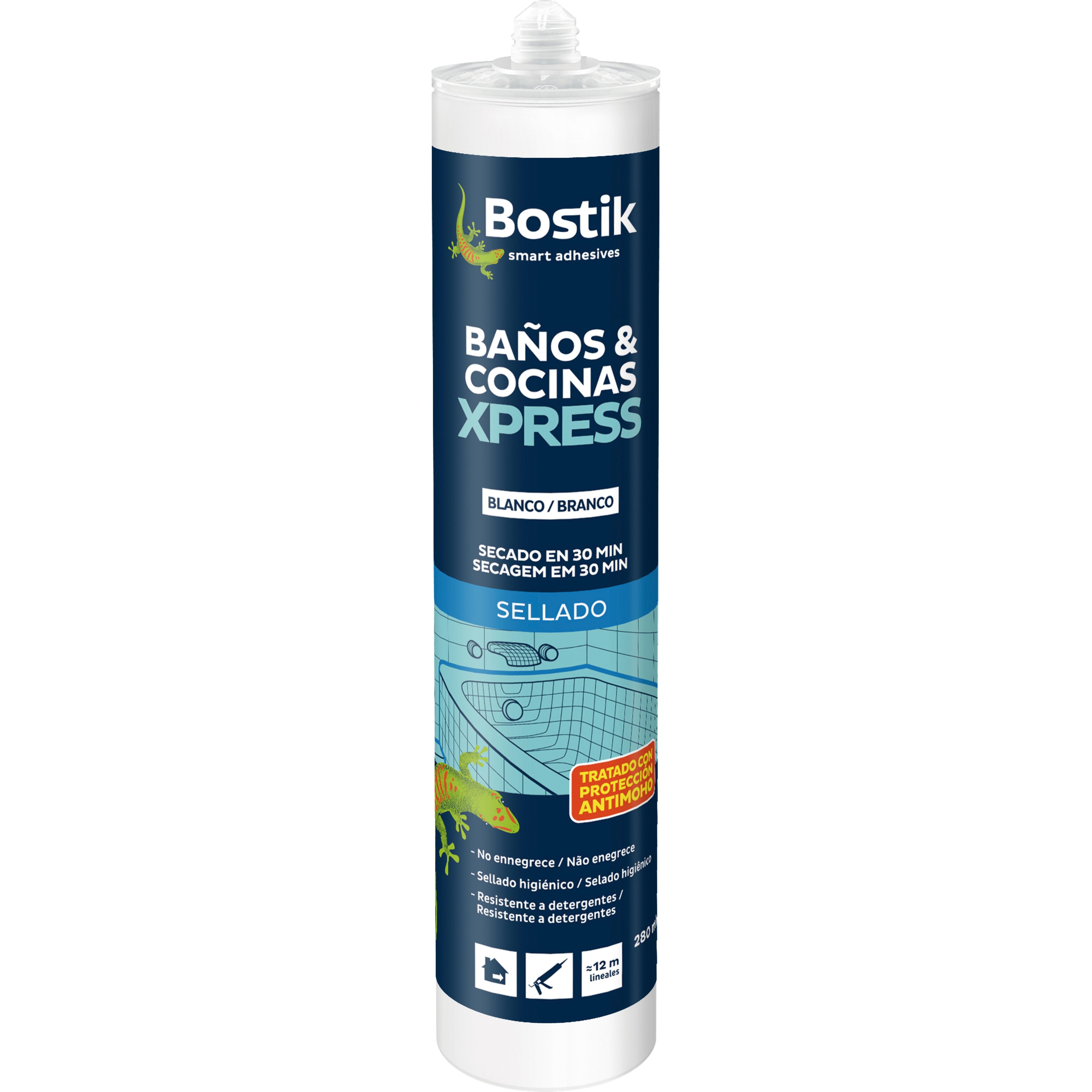 SILICONA BAÑOS Y COCINAS BOSTIK 280ML TRASLUCIDA - 2