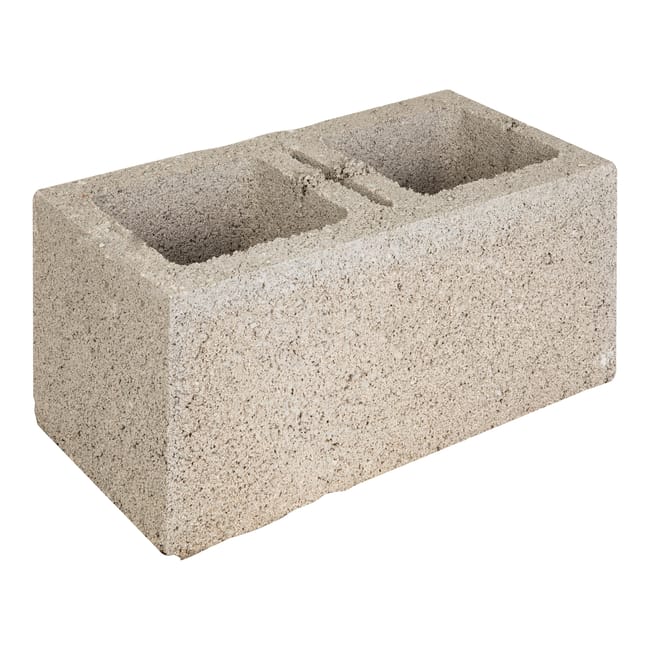 BLOQUE DE HORMIGÓN GRIS 39X19X19 CM - 1