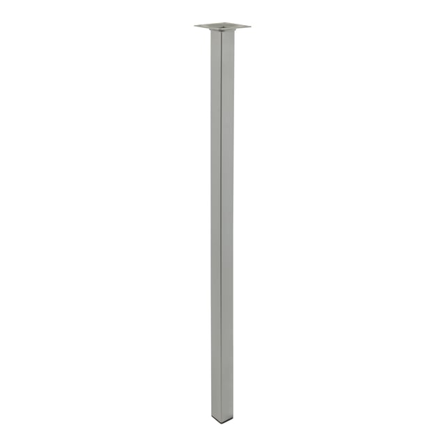 PATA MUEBLE ACERO CUADRADA 700MM 25X25MM GRIS. 1UD