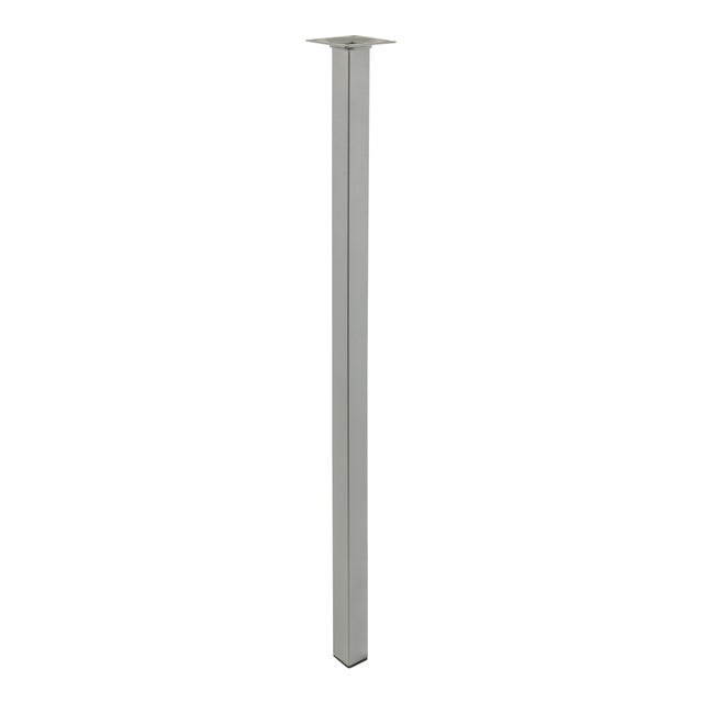 PATA MUEBLE ACERO CUADRADA 700MM 25X25MM GRIS. 1UD