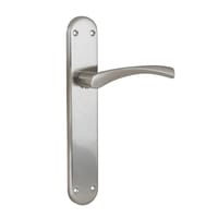 JUEGO DE MANILLA PLACA CON BOCALLAVE 85  MM ALUMINIO NIQUEL 20   13  - 1