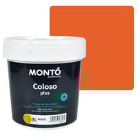 PINTURA PLASTICA NARANJA MATE 2,5L COLOSO - 1
