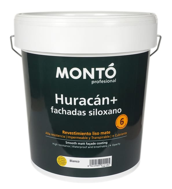 REVESTIMIENTO FACHADA MATE HURACAN PLUS 15L BLANCO - 1
