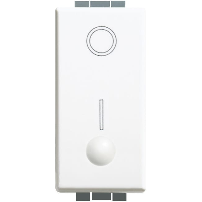 INTERRUPTOR BIPOLAR ESTRECHO LUNA BLANCO - 1