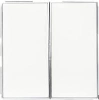 TECLA DOBLE INTERRUPTOR CONMUTADOR SERIE SKY BLANCO - 1