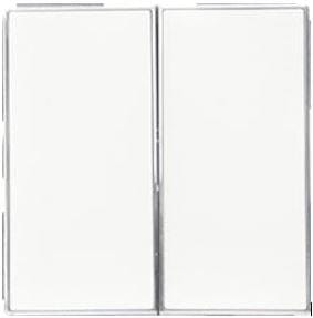 TECLA DOBLE INTERRUPTOR CONMUTADOR SERIE SKY BLANCO - 1