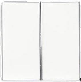 TECLA DOBLE INTERRUPTOR CONMUTADOR SERIE SKY BLANCO