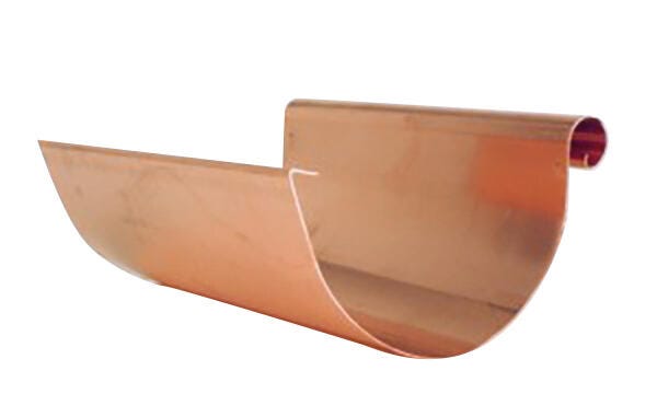 CANALÓN EVACUACIÓN PLUVIALES METÁLICO ALUMINIO-COBRE 3M - 1