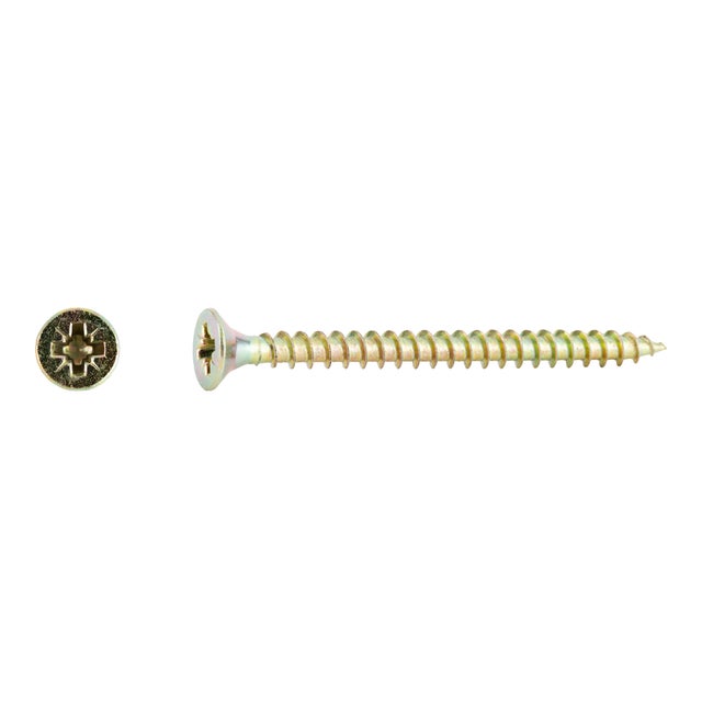 TORNILLOS TIRAFONDO PARA MADERA BICROMATADOS 4X50MM. 200UDS