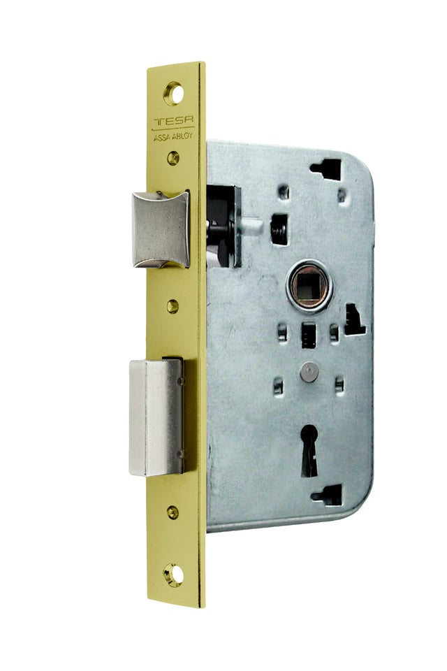 CERRADURA DE EMBUTIR 40MM LATONADO MOD 2002 TESA 