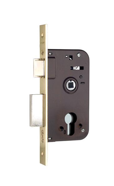 CERRADURA EMBUTIR PARA PUERTA DE MADERA 45 MM. 600 LATONADO YALE