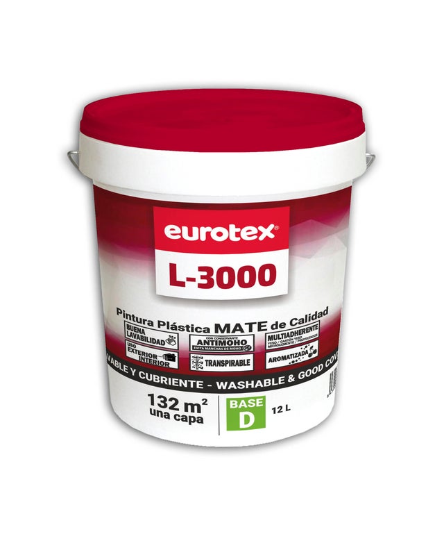BASE PINTURA PLÁSTICA MATE L3000 12L TONOS MEDIOS