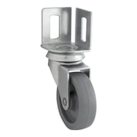 RUEDA HERRAJES 60MM POLIPROPILENO. HASTA 40KG. LLANTA ACERO - 1