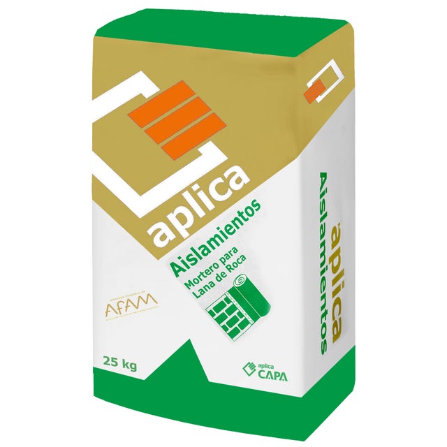 MORTERO ADHESIVO PARA LANA MINERAL APLICA 25 KG