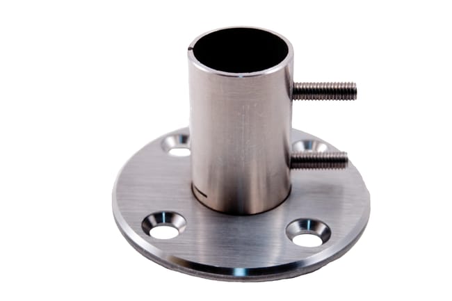 ANCLAJE POSTE A SUELO ACERO INOXIDABLE - 1