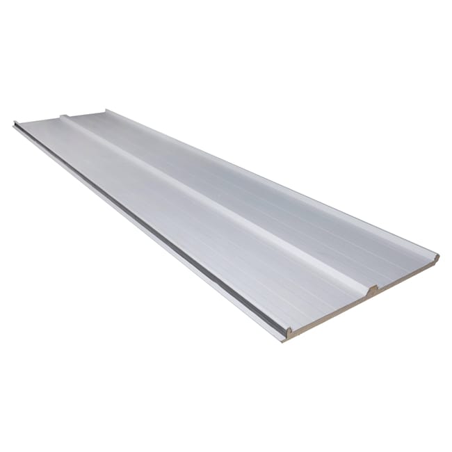 PANEL SANDWICH 3 GRECAS CON TAPAJUNTAS 4X1M BLANCO/BLANCO - 1