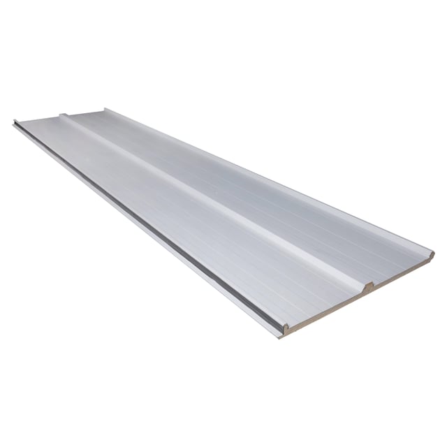 PANEL SANDWICH 3 GRECAS CON TAPAJUNTAS 4X1M BLANCO/BLANCO