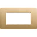MARCO 4 MODULOS CAJA RECTANGULAR MATIX ORO - 1