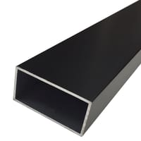 TUBO RECTANGULAR ALUMINIO NEGRO MATE 55X35MM 2M. - 1