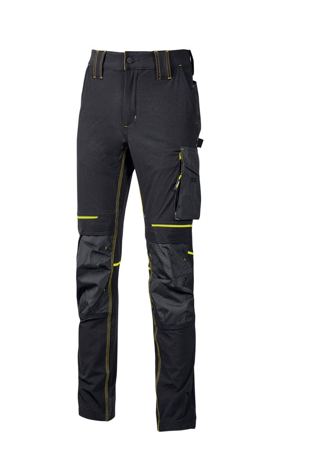 PANTALON DE TRABAJO MULTIBOLSILLOS REFORZADO NEGRO TALLA XLUPOWER ATOM