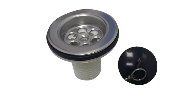 VÁLVULA LAVABO 70-35MM PARA SIFÓN FLEXIBLE BLANCO TECNOAGUA