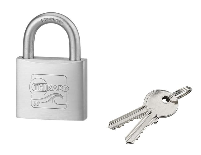 CANDADO ARCO NORMAL ACERO INOXIDABLE 60  MM. THIRARD - 1