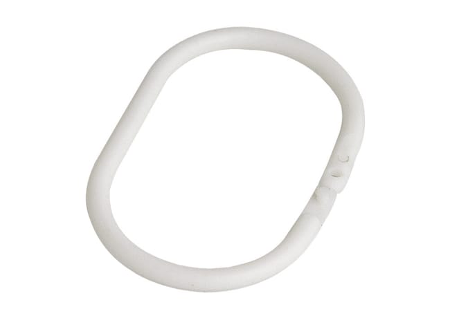 ANILLAS DE CORTINA DE BAÑO BLANCO - 1