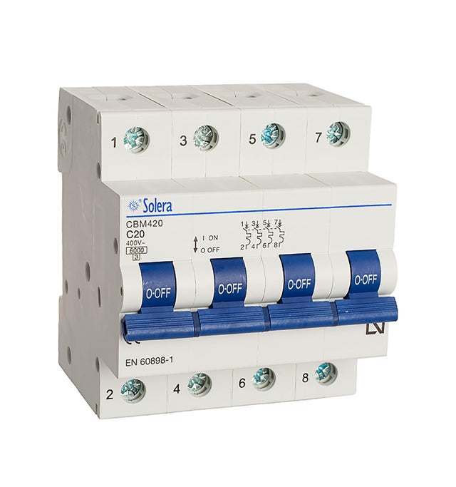 AUTOMÁTICO MAGNETOTÉRMICO 4P 20A SOLERA