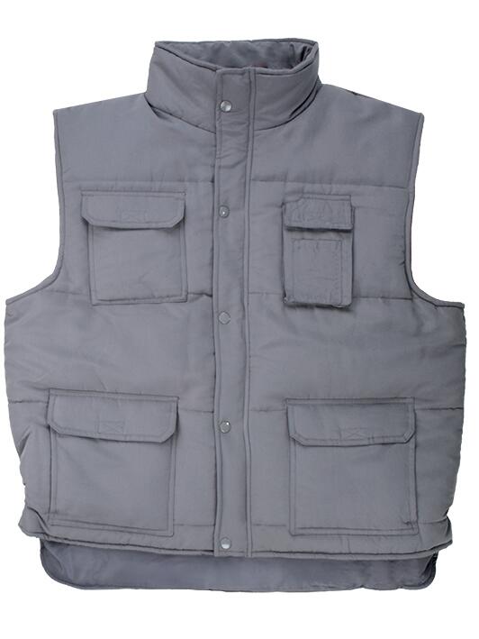 CHALECO MULTIBOLSILLOS ACOLCHADO GRIS TALLA S VELILLA 108